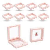 Stojak z Folią w Plastikowej Ramce, na Biżuterię, Lawendowy, 7х7х2cm, 10szt (13WB32838)