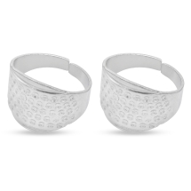 Naparstek ze Stopu Cynku do Ochrony Palców, Platyna, 16x15mm, 2szt (13WB33079)