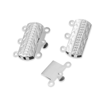 Zapięcie Pudełko, Stal Nierdzewna, na 3 nici, 19.8x15x3mm, 2szt (13WB32835)