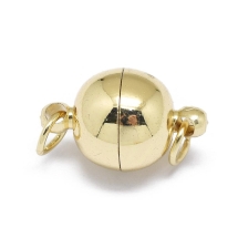 Zapięcie Magnetyczne do Rękodzieła i Biżuterii, Mosiądz, Powłoka Trwała, Pozłacane 24К, 15.5x10mm, 1szt (13WB32948)