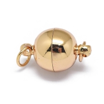 Zapięcie Magnetyczne do Rękodzieła i Biżuterii, Mosiądz, Powłoka Trwała, Jasne Złoto, 15.5x10mm, 1szt (13WB32949)