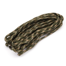 Sznurek Paracord Poliester i Spandex 7-Żyłowy Paskowany, do Robienia Bransoletek, Ciemnooliwkowy, 4mm, 5m (14WB9127)