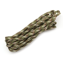 Sznurek Paracord Poliester i Spandex 7-Żyłowy Paskowany, do Robienia Bransoletek, Oliwkowy, 4mm, 5m (14WB9134)