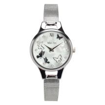 Годинники Жіночі зі Сплаву, Водостійкі, Колір: Срібло, Розмір: 40х7мм, (13WB23792)