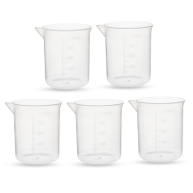 Miarka do Odmierzania Cieczy, 100ml, Plastik, Przezroczysty, 5.9-6.1x6.7cm, 50szt (13WB32331)