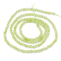 Koraliki Kamień Naturalny Perydot Kulki Fasetowane, 2mm, 170szt/37cm/sznur (13WB32779)