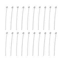 Srebro 925 Szpilki z Kulką, 21x0.5mm, 20szt (13WB32777)
