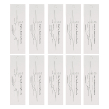 Голка Гнучка з великим вушком з Нержавіючої Сталі, Бісерна, Тонка, Роздвоєна, 125х0.3 мм, Отвір: 0.1 мм, (13WB33340)