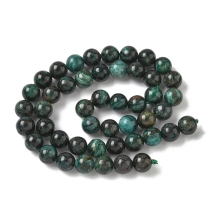 Koraliki Kamień Naturalny Fuchsite, Kula, 8mm, 45szt/36cm/sznur, (13WB33124)