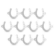 Łącznik Podkowa, Stal Nierdzewna do Rękodzieła i Biżuterii, 10x13.5x0.8mm, Otwor 1mm, 10szt (13WB33391)