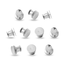 Baza do Broszki, Mosiądz do Rękodzieła i Biżuterii, Platyna, 10x9mm, 10szt (13WB33134)