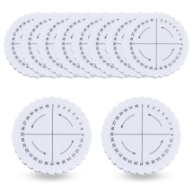 Dysk Kumihimo do Tkania Sznurów Bransoletek, DIY, Plastik, Biały, 10.2х1cm, 10szt (13WB33349)