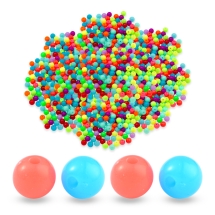 Koraliki Akrylowe, Fluorescencyjny, Okrągłe, 6mm, Otwór 1.5mm, około 500g~3750szt (13WB33357)