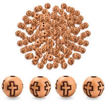 Koraliki Akrylowe pod Drewno, Okrągłe, Brązowe, 8mm, 500g~1800szt (13WB33360)