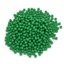 Koraliki Akrylowe, Okrągłe, Nieprzejrzyste do Rękodzieła, Zielony, 6x5mm, 500g~4000szt (13WB33382)