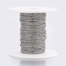 Ланцюг Якірного Плетення Паяна Нержавіюча Сталь, Ланка 2x1.5x0.4мм, 10м/котушка, (13WB33216)