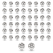 Koraliki Dystansowe, Eco Mosiądz, Okrągłe, Platyna, 3x2.5mm, 50szt (13WB33420)