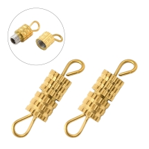 Zapięcie Skręcane, Stal Nierdzewna, Śrubowe, Złoty, 16x4x4mm, Otwór: 2x1.5mm, 2szt (13WB33185)