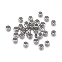 Намистини-Розділювачі Нержавіюча Сталь Рондель, 2х1мм, Отвір 1.2мм, (13WB33327)