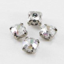 Dżety do Przyszycia w Koszyczku Akryl i Mosiądz 5x4mm Kolor: AB- Kolor 20szt (5WB5054)