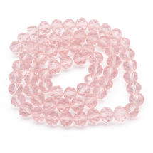 Koraliki Szklane Sztuczny Kryształ Fasetowany 10x7mm 70szt/50cm/sznur (5WB5477)