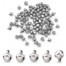 Кулони Підвіски Дзвіночки Залізні, Платина, 8х6мм, Отвір 1мм, (5WB5787)