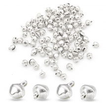 Кулони Підвіски Дзвіночки Залізні, Срібло, 8х6мм, Отвір 1мм, (5WB5788)