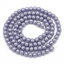 Perła Szkło Błyszczące, 4mm 216szt/86cm/sznur (5WB5894)