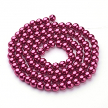 Perła Szkło Błyszczące 8mm 110szt/88cm/sznur (5WB6409)