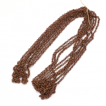 Ланцюг Залізний Якірне Плетіння Роз'ємний, Мідний Колір, 5х1мм, (5WB6534)