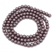 Perła Szkło, Błyszczące 8mm 110szt/88cm/sznur (5WB6822)