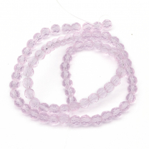 Koraliki Szklane Fasetowany 4mm 75szt/30cm/sznur (5WB7108)