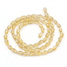 Koraliki Szklane Fasetowany 6x4mm 72szt/43cm/sznur (5WB7119)