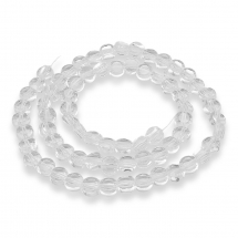 Koraliki Szklane Fasetowane, 6x4mm 72szt/30cm/sznur (5WB7345)