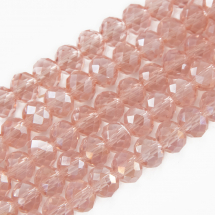 Koraliki Szklane Galwanizacja Fasetowane 8x5mm 70szt/42cm/sznur (5WB7887)