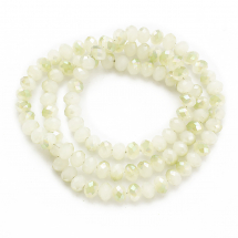 Koraliki Szklane Galwanizacja Fasetowane 6x4mm 100szt/40cm/sznur (5WB7915)