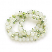 Koraliki Szklane Galwanizacja Fasetowane 8x5mm 72szt/36cm/sznur (5WB7921)