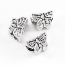 Koraliki Modułowe Charms Stop Metalowy, Antyczne Srebro 9х13х9mm, 5szt (3WB2047)