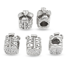 Шарми Євронамистини, Метал Тибетського Стилю, Подарунок, Колір: Античне Срібло, Розмір: 11х8х4мм, Отвір 4мм, (3WB2048)