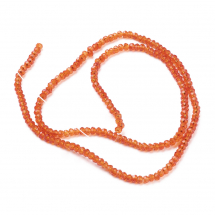 Koraliki Szklane Kryształ Fasetowany 3x2mm 197szt/39cm/sznur (3WB2612)