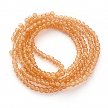 Koraliki Szklane Crackle 4mm 200szt/80сm/sznur (3WB2883)