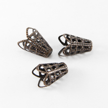 Конус Шапочки для Бусин, Залізні, Колір: Мідь, Розмір: 10х16мм, Отвір 1.5мм, (5WB1048)