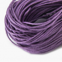 Sznurek Bawełna Woskowana 1mm Kolor: Liliowy 60-65m/wiązka (5WB3387)