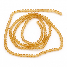 Koraliki Imitacja Austriackiego Kryształu Szklany Bicone, Fasetowany 2x3mm 200 szt/42cm/sznur (3WB5883)