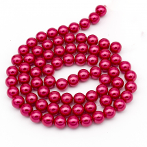 Perła Szkło Błyszczące 12mm 70szt/84cm/sznur (Q6WB963)