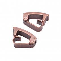 Zapięcie Klips Mosiądz 10х4х5mm Kolor: Miedź 10szt (2WB10182)