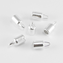 Końcówki do Sznura Stop Metalowy 14x65mm Kolor: Srebrny 10 szt (2WB16962)