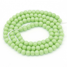 Koraliki Szklane Eko-Farba, 4mm 100szt/41cm/sznur (2WB19096)