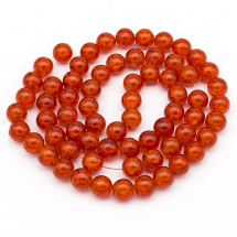 Koraliki Szklane Crackle, 12mm 67szt/80cm/sznur (2WB19074)