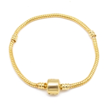 Baza do Bransoletek Modułowych, Mosiądz, Złoty, 170x3mm, 1szt (2WB19103)